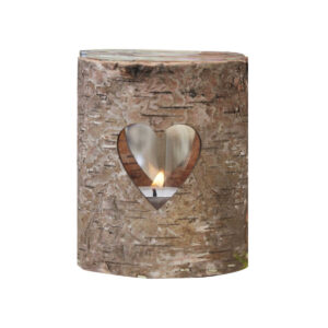 Heart Wooden Tealight Candle Holder