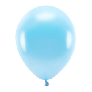 Light Blue, Metallic Eco Balloons 30cm