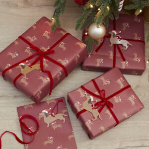 Sausage Dog Christmas Wrapping Paper Kit