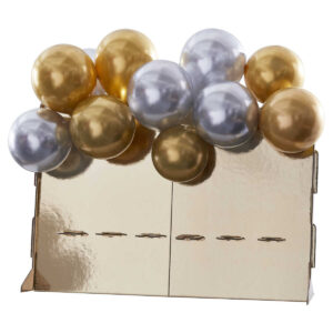 Gold Drink Stand with Gold Baloons