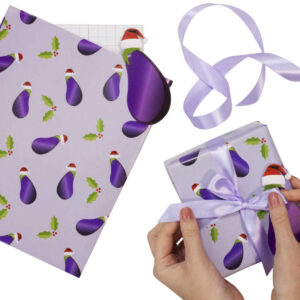 Aubergine Christmas Wrapping Kit – Naughty Christmas