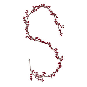 Red Berry Foliage Christmas Garland