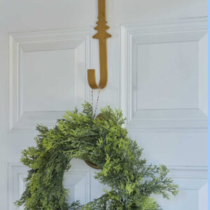 Gold Metal Christmas Tree Wreath Hanger