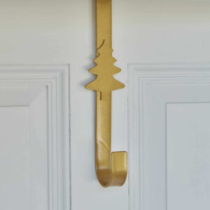 Gold Metal Christmas Tree Wreath Hanger