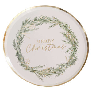 Merry Christmas Paper Plates