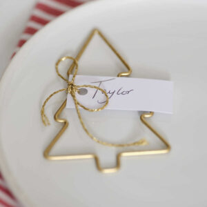 Gold Metal Tree Place Card Holders