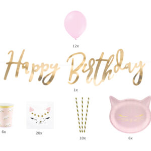 Puuurfect Pink Kitty – Party Decorations Set