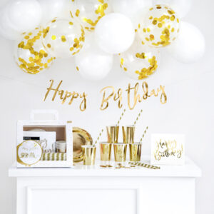 Gold Birthday – Party Decorations Set