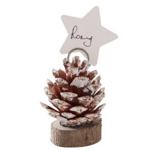 Pine Cone Christmas Place Card Holders