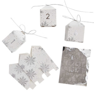 Silver Stars Make Your Own Advent Calendar